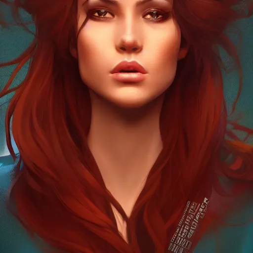 Image similar to a stunning medium shot portrait of a beautiful woman by marvel comics, digital art, trending on artstation