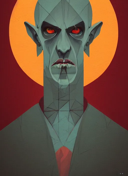 Image similar to symmetry!! portrait of the nosferatu by sachin teng, organic, cables, matte painting, geometric shapes, hard edges! graffiti, street art