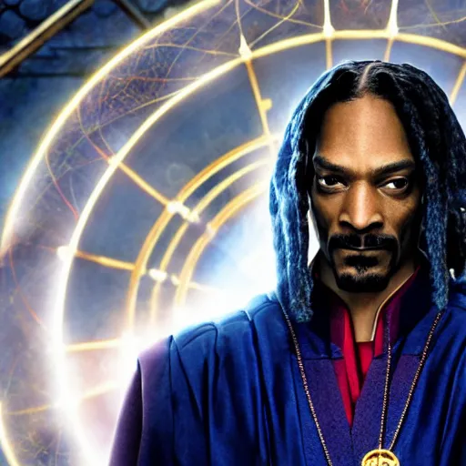 Image similar to snoop dogg as doctor strange, marvel cinematic universe, mcu, 8 k, unedited, in - frame,