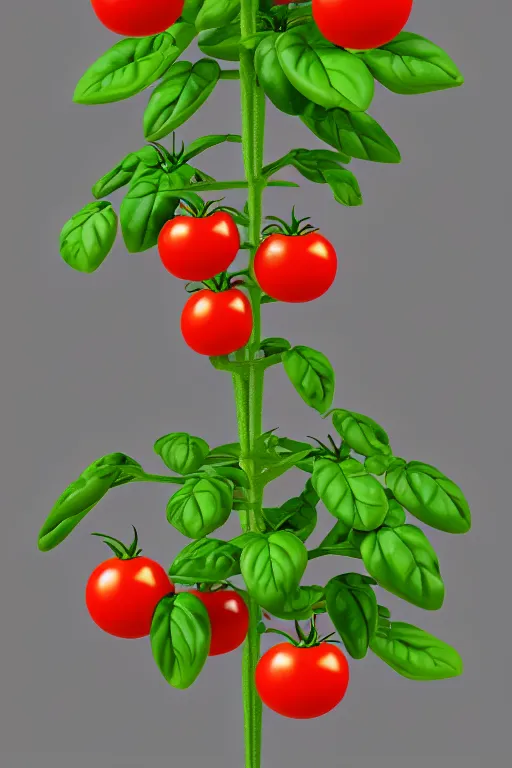 Image similar to a potted tomato plant with an ethernet connection, its leaves and tomatoes form a web developer interface for html 5 iot web 2. 0, very detailed digital painting trending on artstation