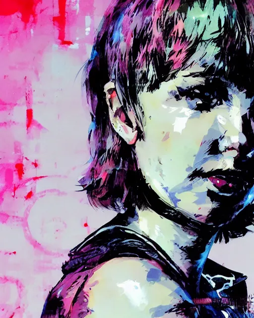 Image similar to millie bobby brown by yoji shinkawa