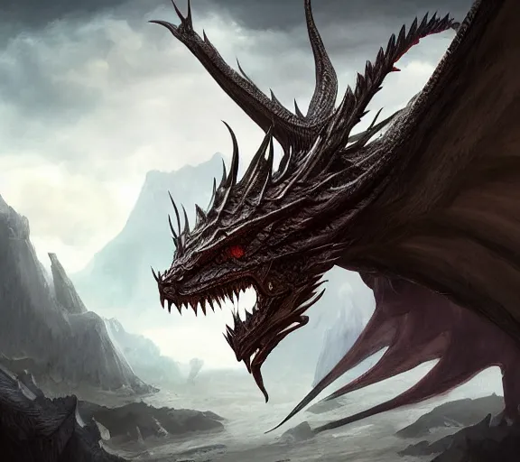 Image similar to dragon,epic,cinematic, fantasy art, concept art, photorealistic, highly detailed,