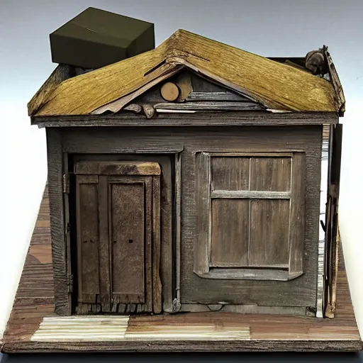 Prompt: endless doors diorama box