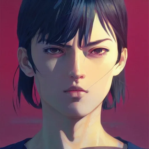 Image similar to pablo pascal portrait, manga, realistic shaded perfect face, fine details. anime. realistic shaded lighting poster by ilya kuvshinov katsuhiro otomo ghost - in - the - shell, magali villeneuve, artgerm, jeremy lipkin and michael garmash and rob rey