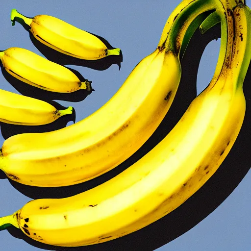 Prompt: album art for a song about bananas