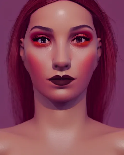 Image similar to ( ( beautiful ) ), female, latina, ( ( model ) ), symmetrical!!, makeup, sephora, maybelline, cinematic, filmic, vsco, 5 0 mm, concept art, artstation, elegant, ray trace, gorgeous, vray, flim, octane render, cinema 4 d