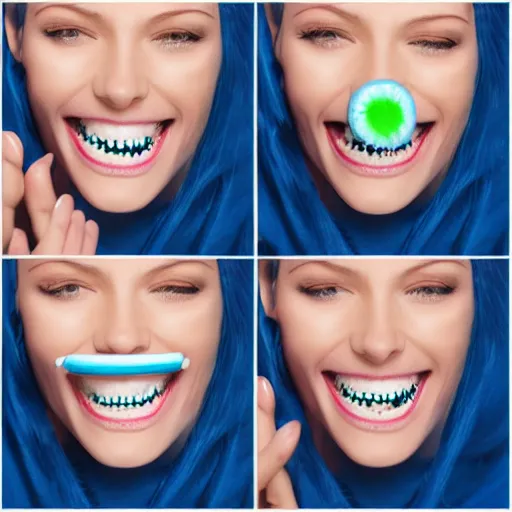 Prompt: toothpaste product photo studio,