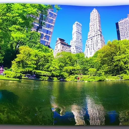 Prompt: 360 photo of central park