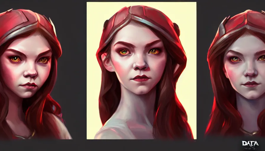 Prompt: portrait of anya taylor - joy as dota 2 game character, symmetrical, dota 2 concept art, character design by moby francke and drew wolf, artstation trending, sense of awe