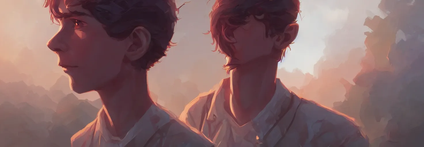 Image similar to hero world stranger things, behance hd by jesper ejsing, by rhads, makoto shinkai and lois van baarle, ilya kuvshinov, rossdraws global illumination, golden ratio, symmetrical beauty face