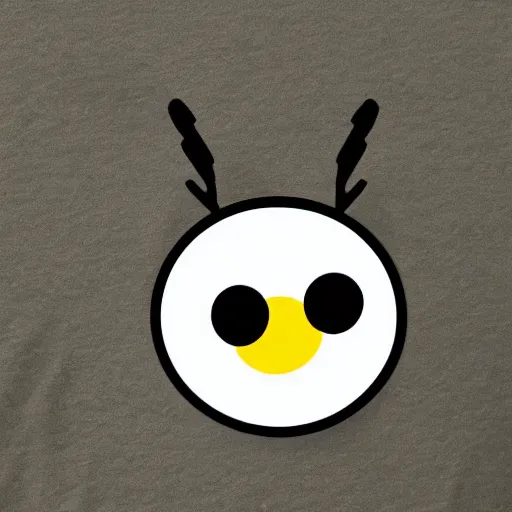 Image similar to bee, big head, googly eyes