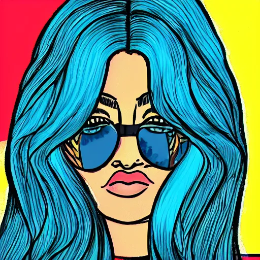 Prompt: illustration of something in mind by Kylie Jenner