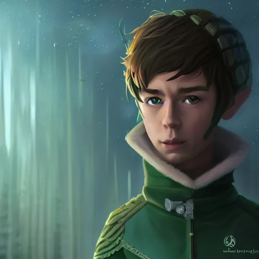 Prompt: Portrait of Chace Crawford as an elf ranger, pointy ears, wearing dark green hooded cloak and assassin's leather armor, mattepainting concept Blizzard pixar maya engine on stylized background splash comics global illumination lighting artstation lois van baarle, ilya kuvshinov, rossdraws