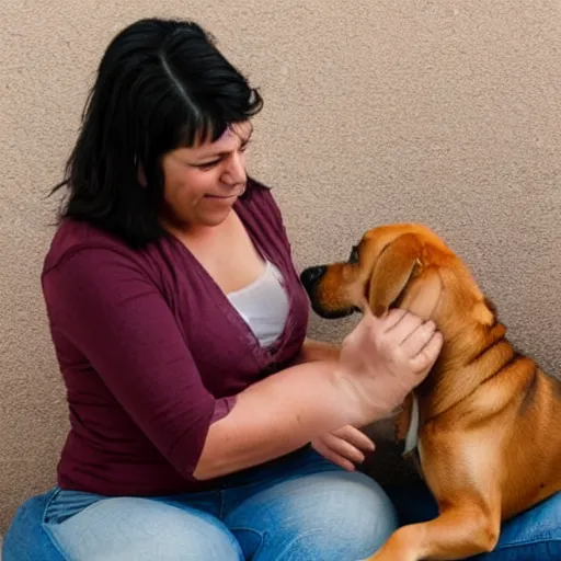 Image similar to woman turning in to a dog