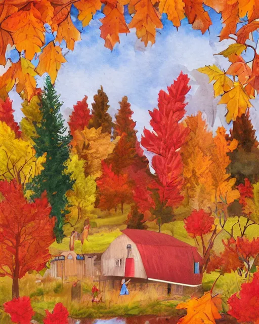 Image similar to autumn illustration