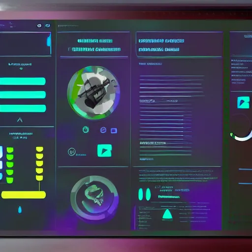 Image similar to user interface for a futuristic program for genetic engineering, sci-fi, cyberpunk