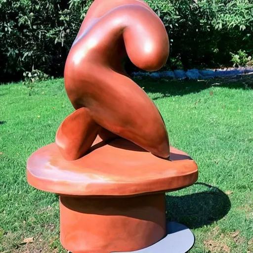 Prompt: a beautiful sculpture designed by Maria Rivans