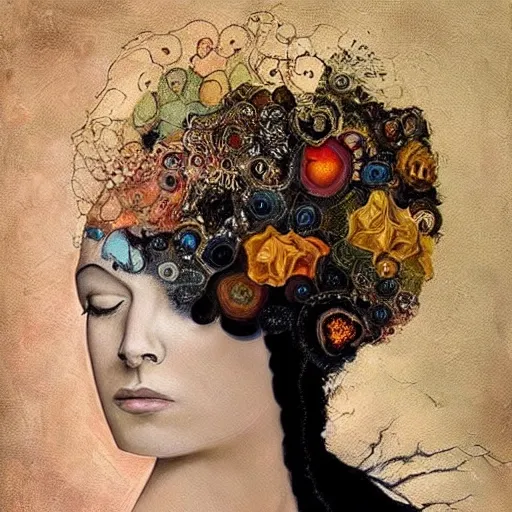 Prompt: A beautiful painting. I am a bodiless viewpoint in blackness, unable to form a coherent thought. My mind is trapped in a vice. Something squeezes from all sides, not allowing me to think or remember or feel. It is a thousand times worse than the Prison. It lasts for an eternity. sapphire, basic by Catrin Welz-Stein incredible, matte painting