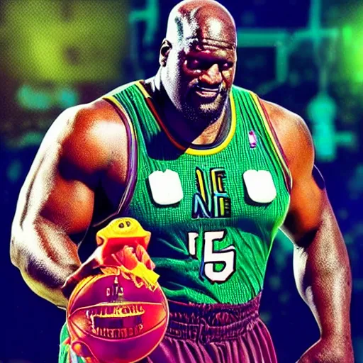 Image similar to if Shaquille O'Neal was the hulk, cinematic, epic, cool, photo realistic, 4k, high detail