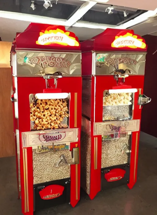 Prompt: movie theatre popcorn machine