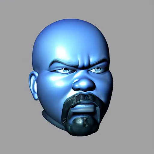 Image similar to ice cube, a 3 d render by akira toriyama, trending on zbrush central, computer art, rendered in cinema 4 d, rendered in maya, rendered in unreal engine,