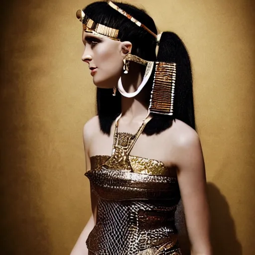 Image similar to Cleopatra wearing modern clothing