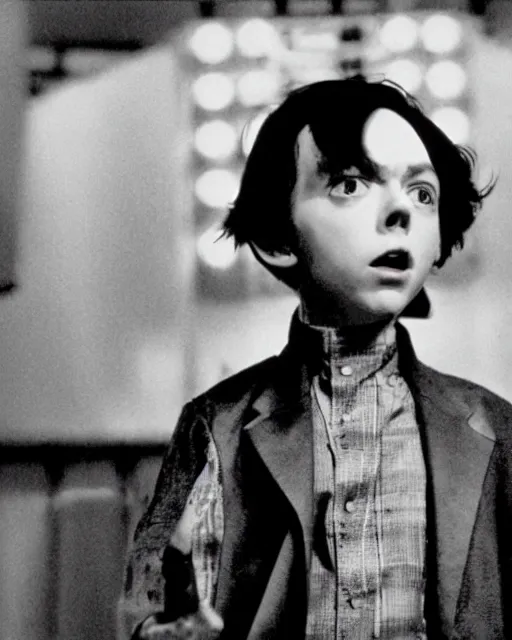 Prompt: film still of young actor bud cort, from harold and maude, as tetsuo in live action remake of akira, neo - tokyo, post apocalyptic, telekinesis, mutant psychic children, neo - tokyo, futuristic, in the style of alex proyas, ridley scott, katsuhiro otomo