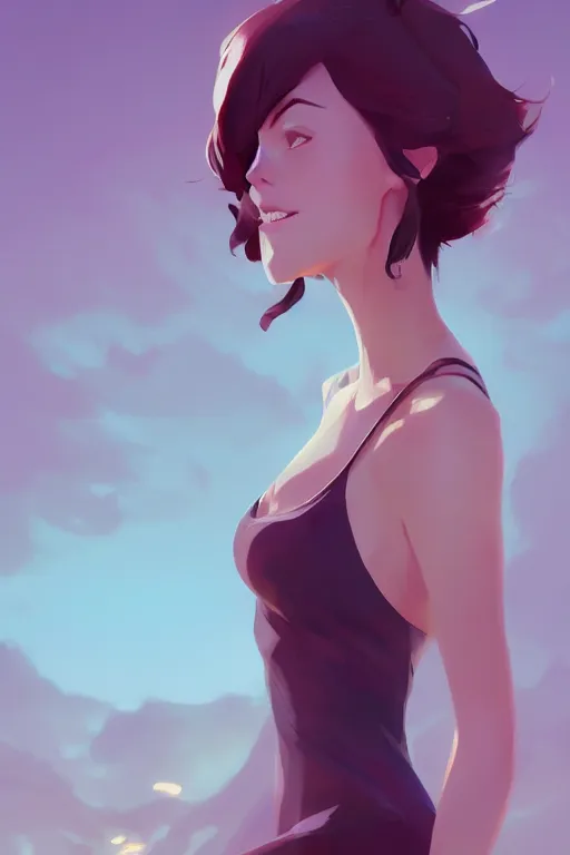 Prompt: beautiful woman minimalist comics, behance hd by jesper ejsing, by rhads, makoto shinkai and lois van baarle, ilya kuvshinov, rossdraws global illumination ray tracing hdr radiating a glowing aura