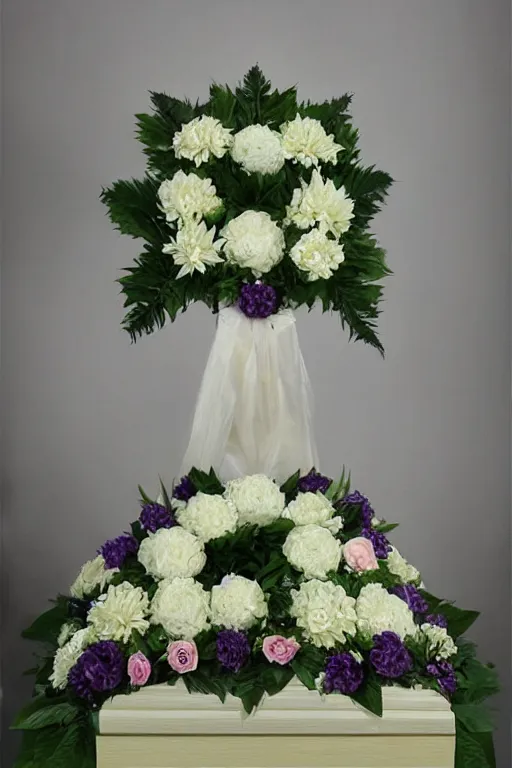 Prompt: Daiyu funeral flower