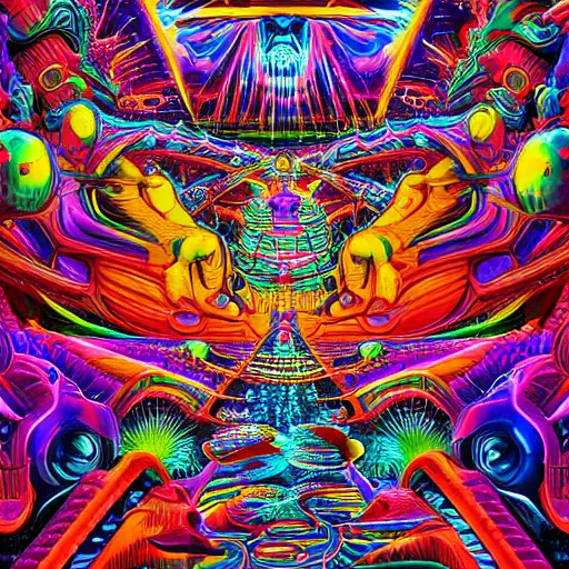 a complex hyperdetailed maximalist dmt trip | Stable Diffusion | OpenArt