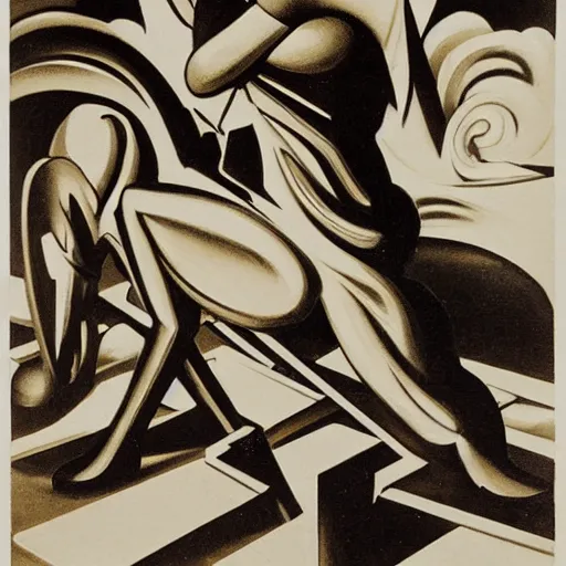 Image similar to artwork of stanisław szukalski