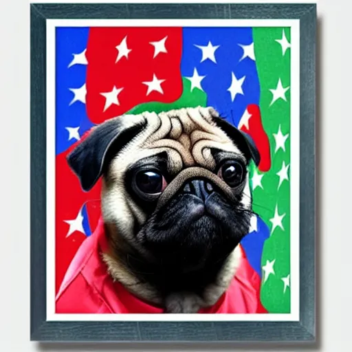 Image similar to Pug on America’s Got Talent, dancing