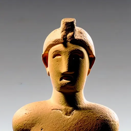 Image similar to zeus, cycladic figurine