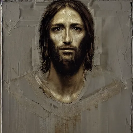 Prompt: jesus in streetwear by nicola samori