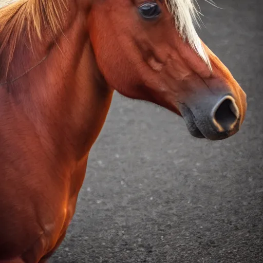 Prompt: A horse with a human body, EOS-1D, f/1.4, ISO 200, 1/160s, 8K, RAW, unedited, symmetrical balance, in-frame, Adobe Photoshop, Nvidia AI, Topaz AI