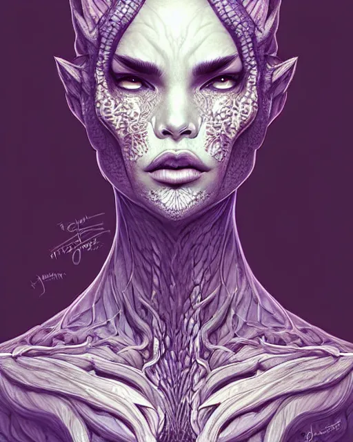 Image similar to digital art, centered portrait dragon with short hair, face made with intricate roots, by james jean and by artgerm, by ross tran, ultradetailed, charachter design, concept art, trending on artstation,