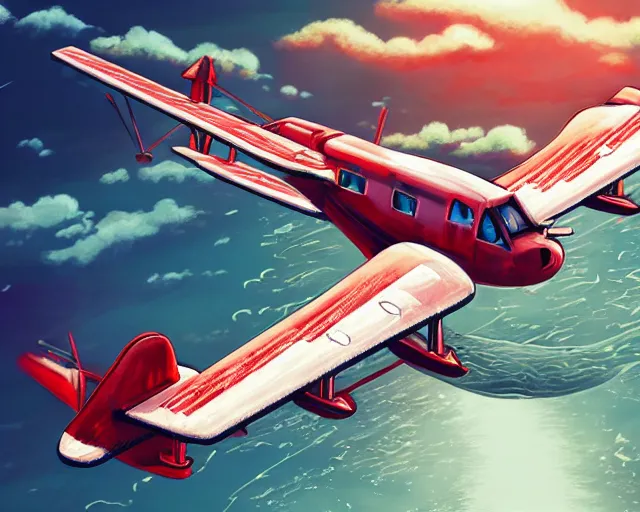 Porco Rosso AI Art Style - Captivating Aerial Adventures - Porco Rosso  Stable Diffusion - Porco Rosso DeepArt