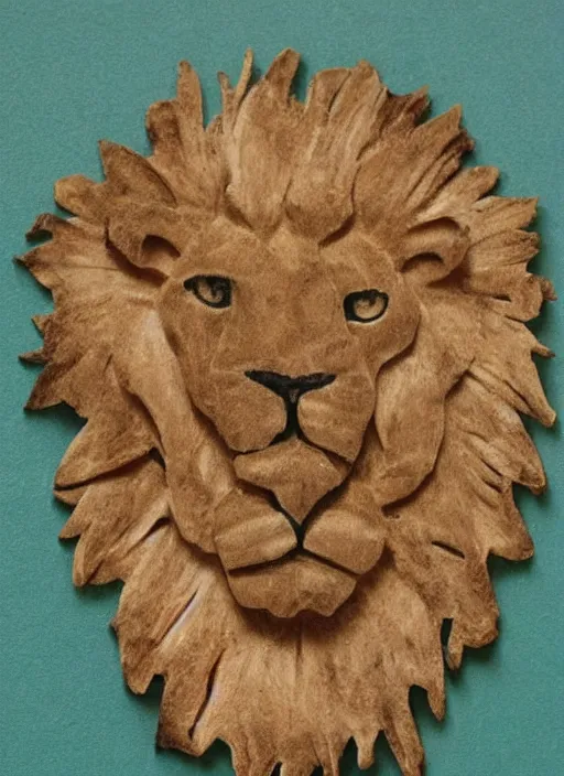 Image similar to lion in shape of hand