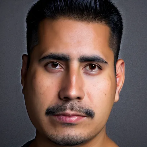 Prompt: headshot, portrait photo still of a mexican man, white background, 8 k, 8 5 mm f 1. 8
