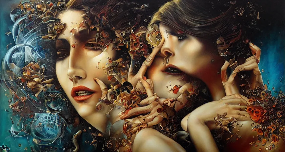 Image similar to the two complementary forces that make up all aspects and phenomena of life, by Karol Bak