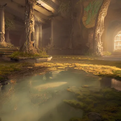 Prompt: Fantasy environment, digital art, unreal engine 5, 4k