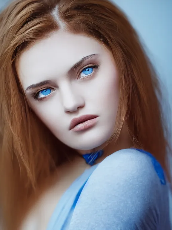 Image similar to hyperdetailed photo of a beautiful ukrainian girl with brown eyes and dark bob hairstyle, winds of winter, au naturel, blue eyes, cinematic lighting, studio quality