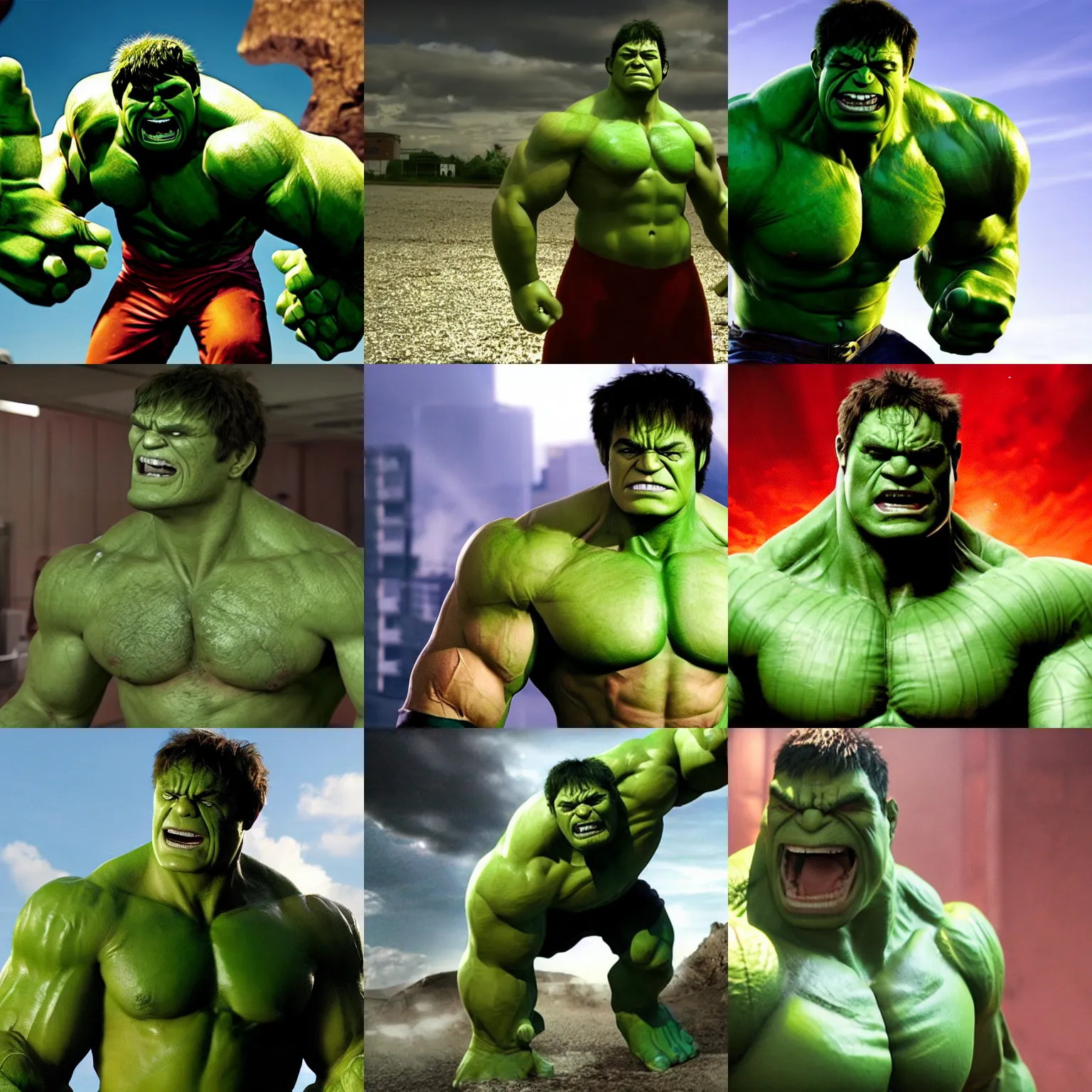 Prompt: caddicarus as the hulk from the avengers ( 2 0 1 2 ), cinematography