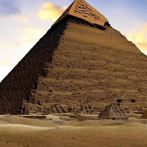 Prompt: the ancient pyramids being built historically accurate hyperrealism photo - realistic lifelike real maximalist 8 k