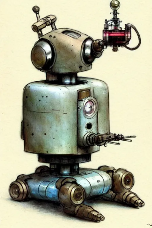 Image similar to (((((1950s robot science . muted colors.))))) by Jean-Baptiste Monge !!!!!!!!!!!!!!!!!!!!!!!!!!!