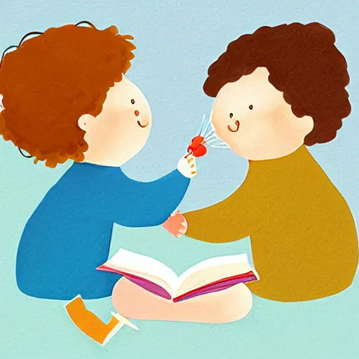 Image similar to cute illustration for a children's book