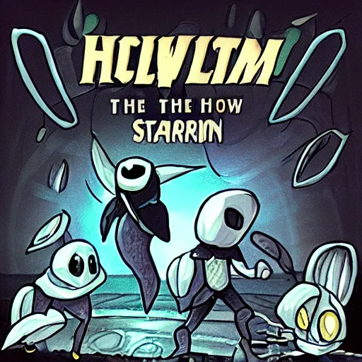 Image similar to Hollow Knight in the style of star trek,