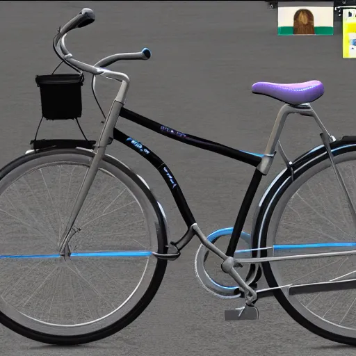 Prompt: stable diffusion ai riding a bicycle