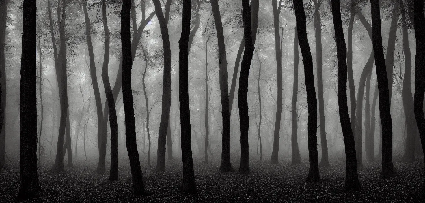 Prompt: dark forest by bradley noah