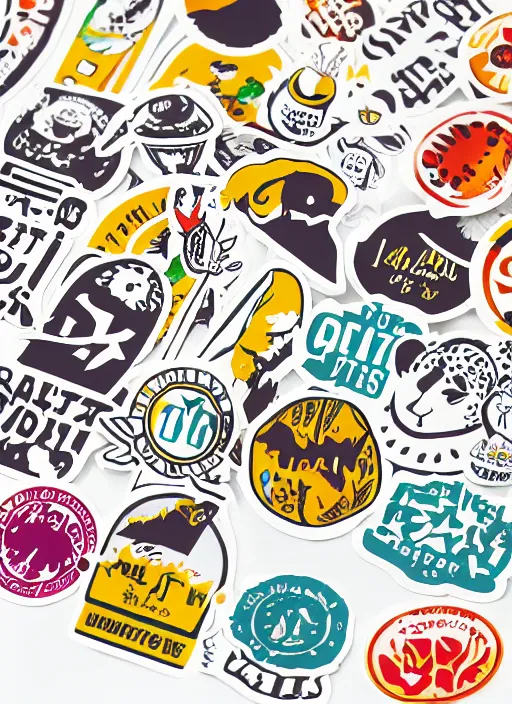 Image similar to unused sticker sheet, 2 0 px gap between,